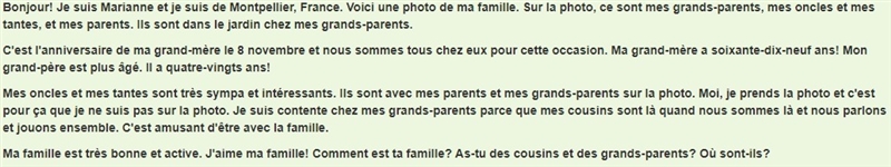 May someone please translate and answer these questions? Où est la famille? Pourquoi-example-1