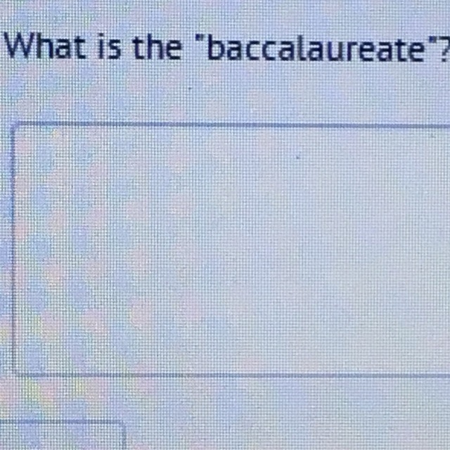 What is the "baccalaureate" in French Please answer in English-example-1