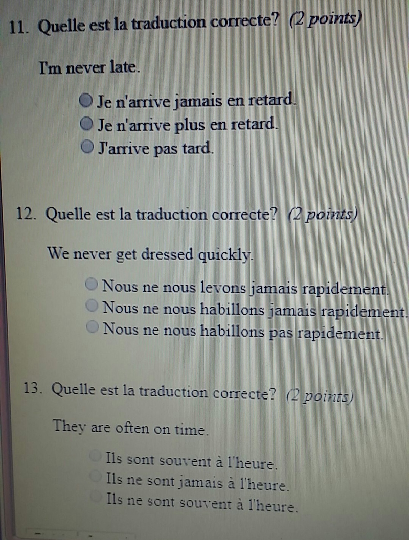 The last 3 French questions?-example-1