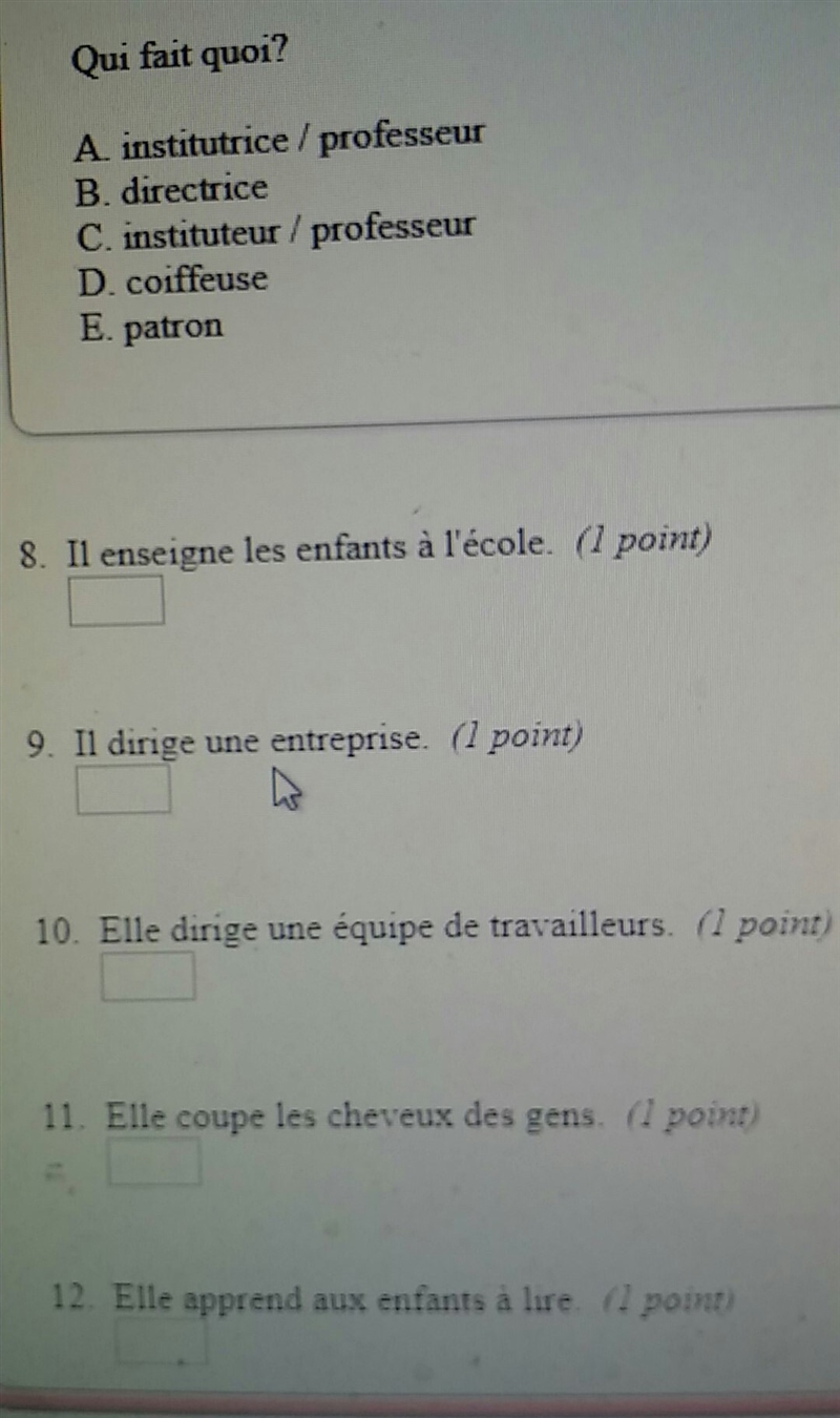 5 matching French questions?-example-1