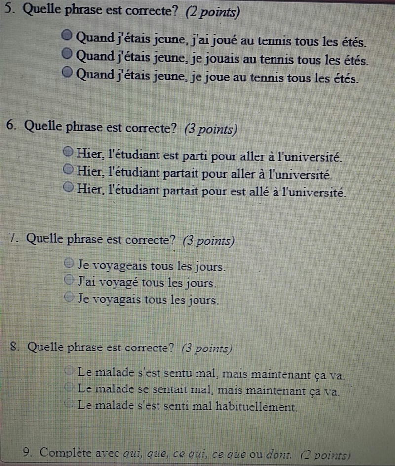 5 French Questions?? #9 C'est_______ j'ai dit.-example-1