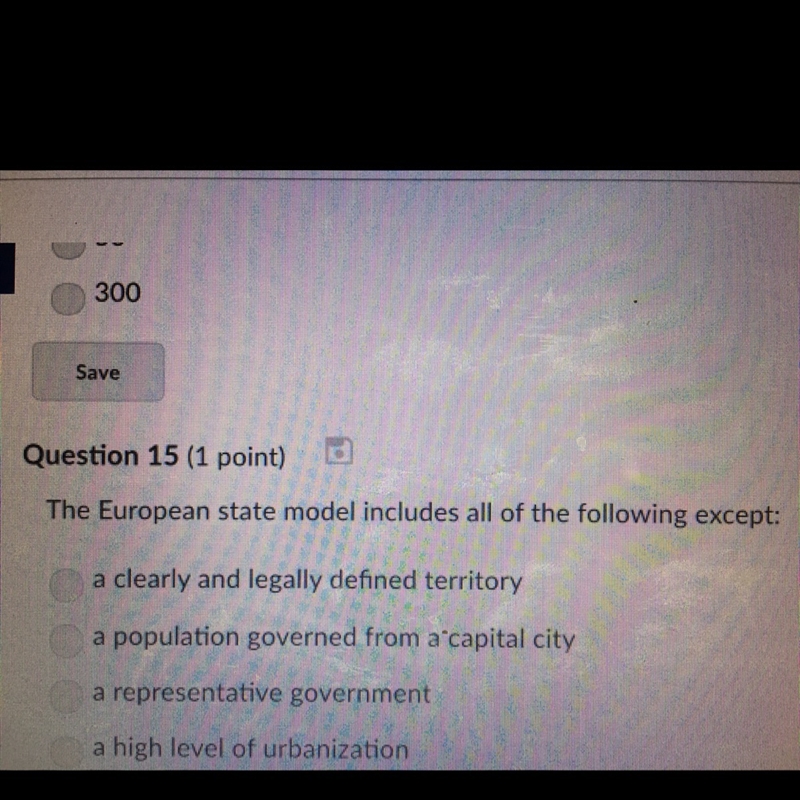 The European state model includes all of the following except-example-1