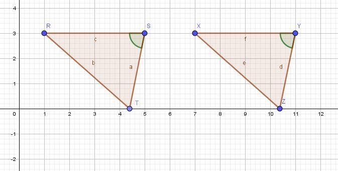 Is rst=xyz if so ,name the postulate that applies-example-1