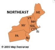 The nine states in the Northeast Region.-example-1