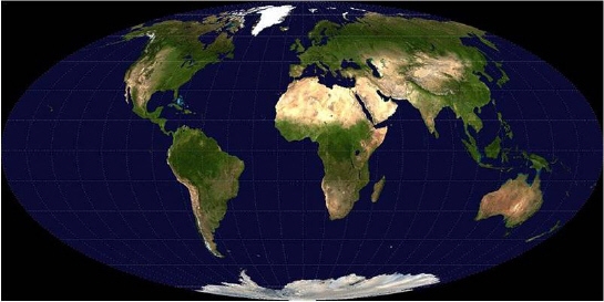 The map above uses a particular projection to display the world’s continents. Which-example-1