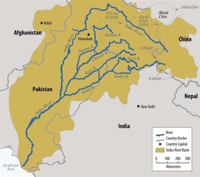 Pakistan’s primary water source is the __________. A. Arabian Sea B. Bay of Bengal-example-1