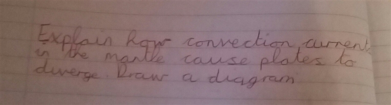 Explain how convection currents in the mantle cause plates to Diverge. Answer Urugently-example-1