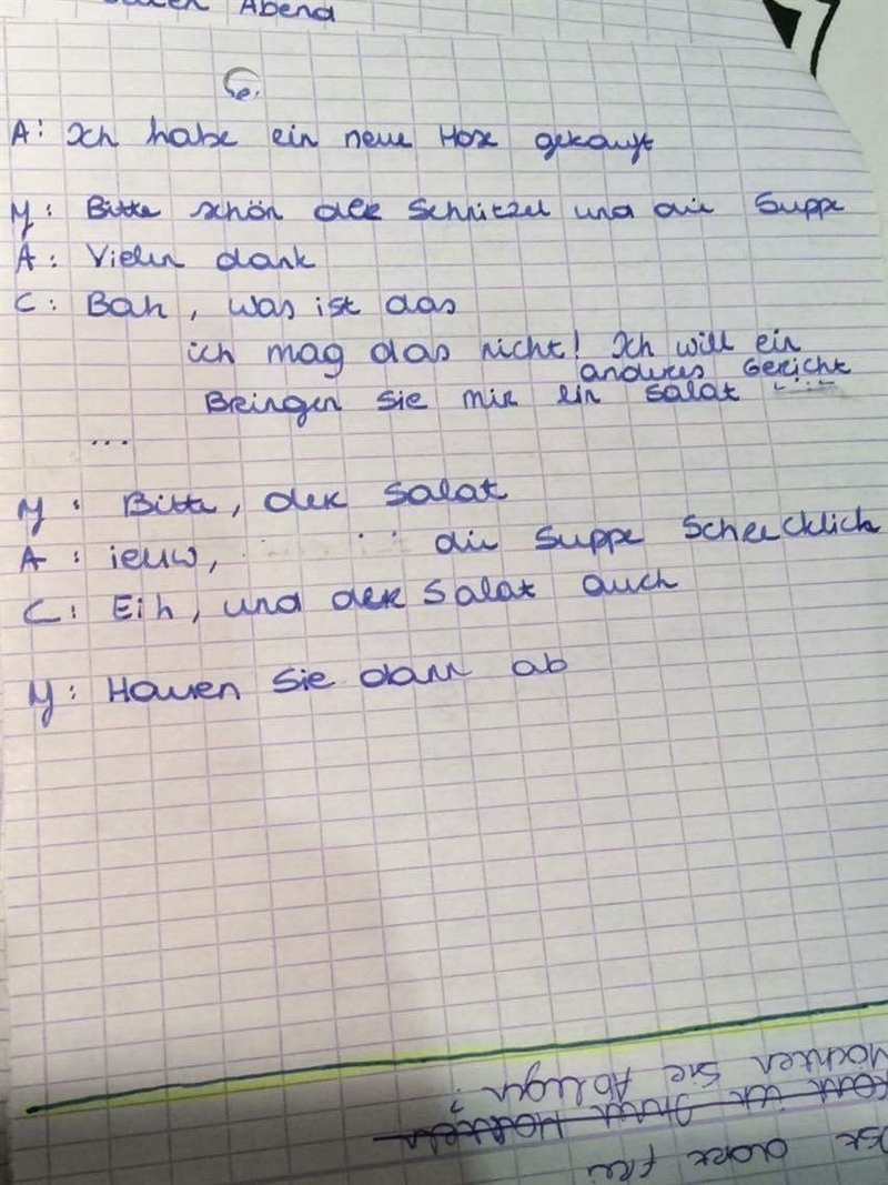 Can someone PLEASeeeeeee correct any mistakes please? This is for German. If there-example-2