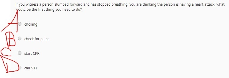 If you witness a person slumped forward and has stopped breathing, you are thinking-example-1