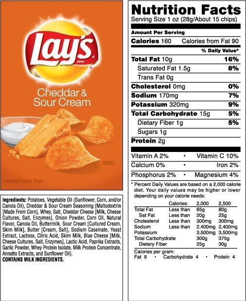 Many packaged foods consumed in one sitting are often listed as multiple servings-example-1