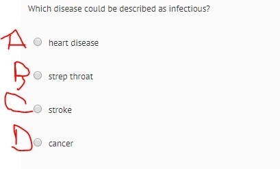 Which disease could be described as infectious?-example-1