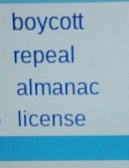 Which of the following words means refusing to by something-example-1