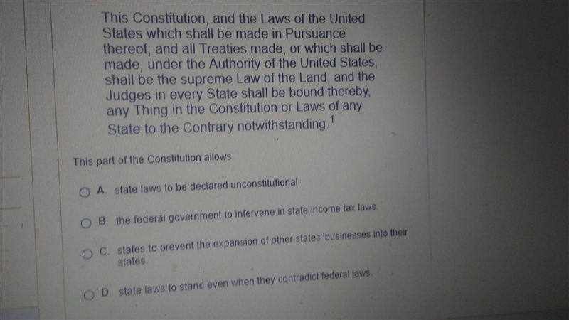 The part of the constitution allows-example-1