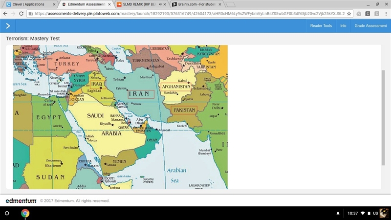 Which nation did the United States invade as a part of its counterterrorism efforts-example-1