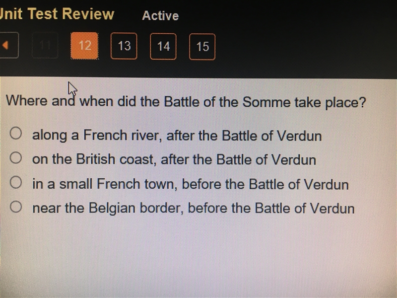 Where and when did the battle of the Somme me take place?-example-1