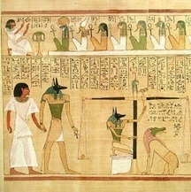 This is an image of the first successive stage, from the Book of the Dead. Which of-example-1