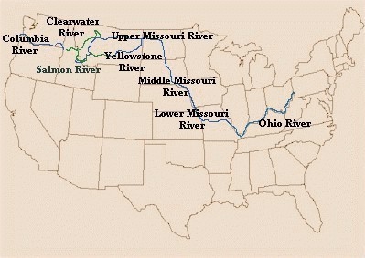 What rivers did the lewis and clark expedition travel on?-example-1