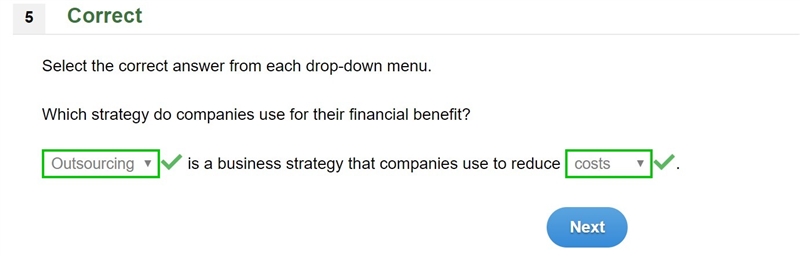 Which strategy do companies use for their financial benefit? _____ is a business strategy-example-1