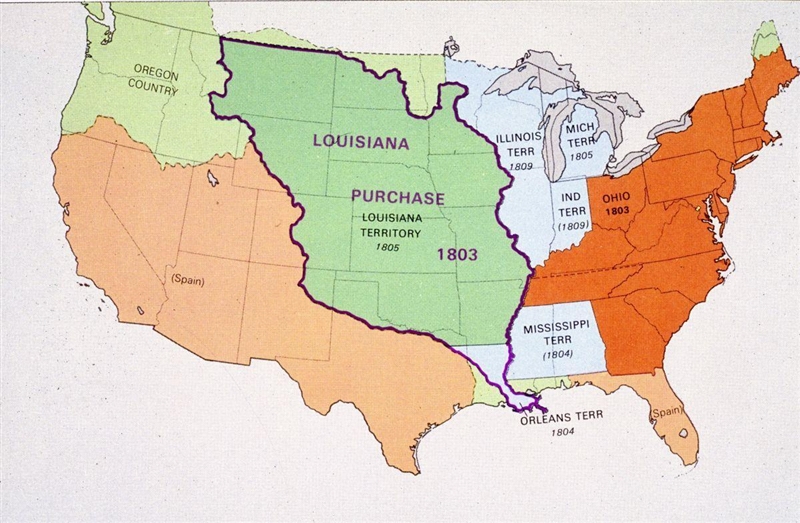 In the early 1800s, explorers traveled into Louisiana Territory after it was purchased-example-1