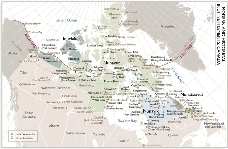 A brief history of the Inuit and where they reside?-example-1