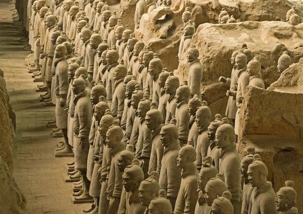 Si Huang's terracotta warriors are sometimes called the eighth wonder of the ancient-example-2