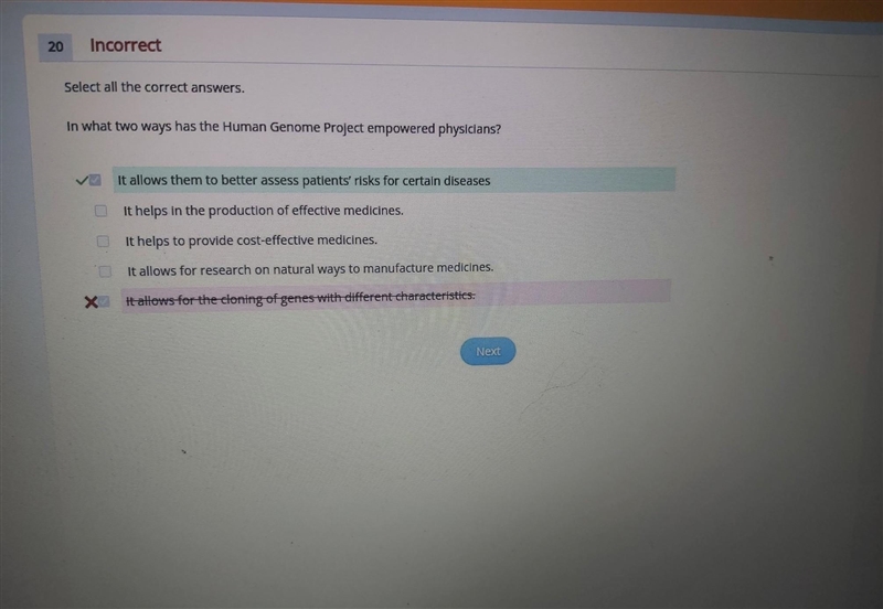 In what two ways has the Human Genome Project empowered physicians? A)It allows them-example-1