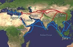 How did the silk road provide contact with the exotic-example-1