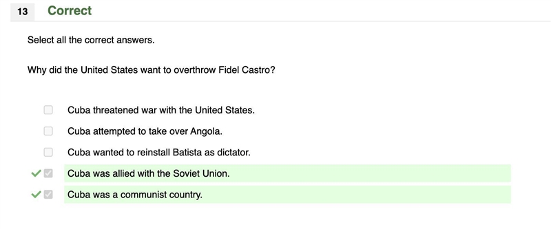 Why did the united states want to overthrow fidel castro?-example-1