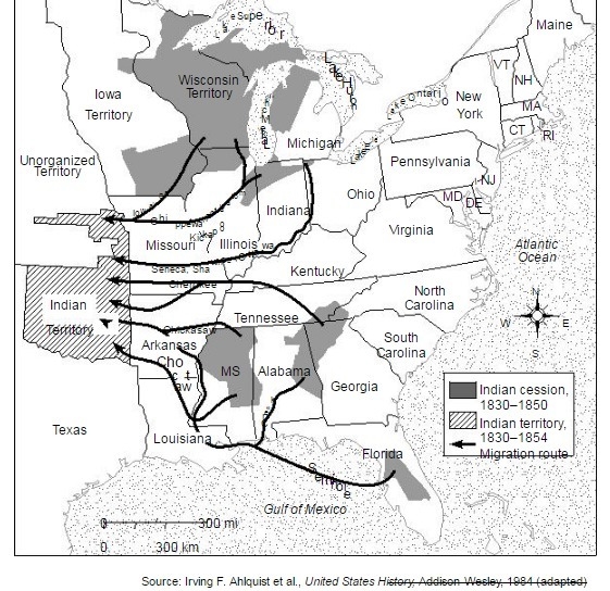 Based on these documents, what was one effect of President Andrew Jackson’s policies-example-1