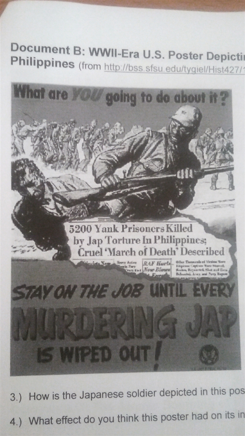 How is the Japanese soldier depicted in this poster?-example-1