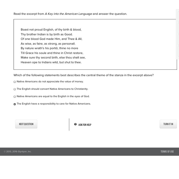 Which of the following statements best describes the central theme of the stanza in-example-1