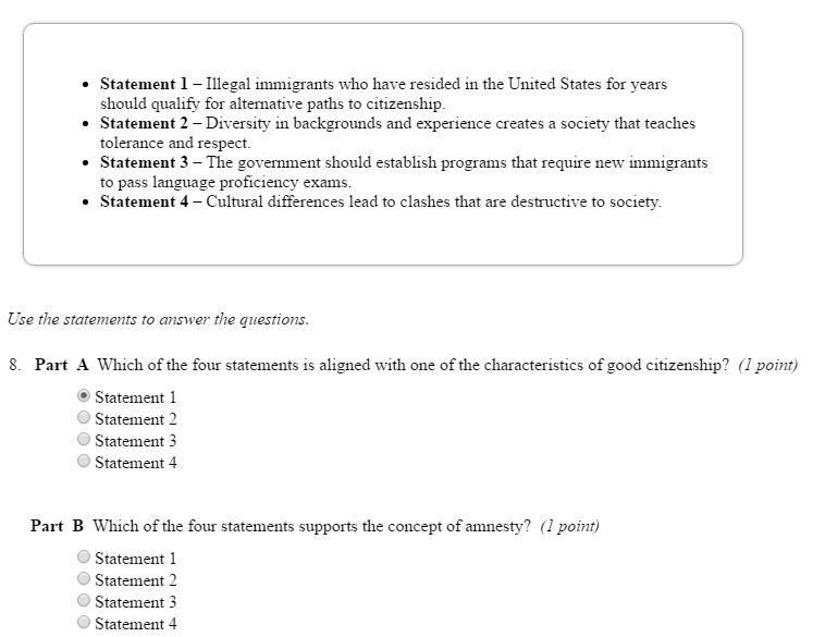 Statement 1 ​– Illegal immigrants who have resided in the United States for years-example-1