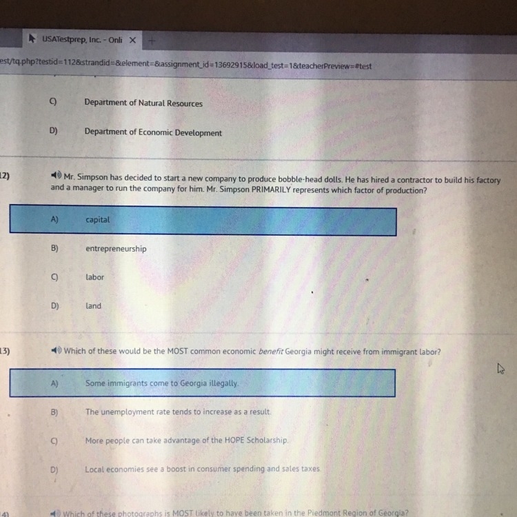 Please help and explain if you can with these two social studies questions!-example-1