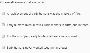 Mark each statement if it describes early humans-example-2