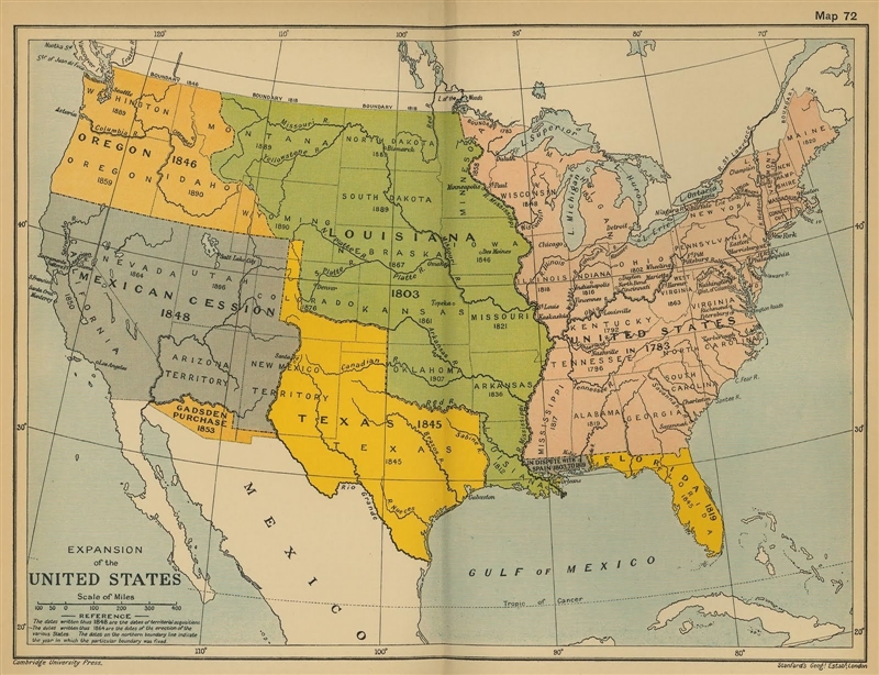 Map of the mexican cession-example-1