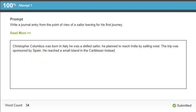 Write a journal entry from the point of view of a sailor leaving for his first journey-example-1