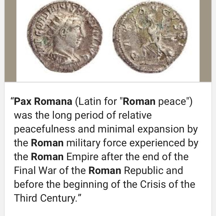 Describe the Pax Roman-example-1