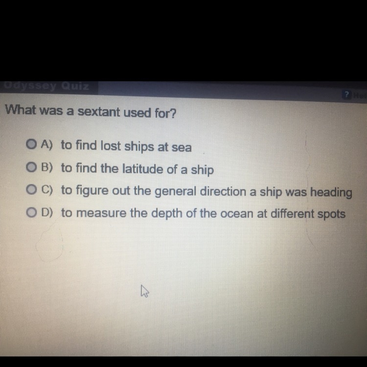 What was a sextant used for?-example-1