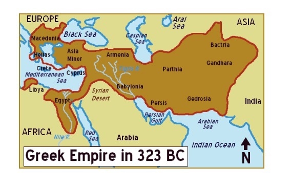 The map above shows the expansion of the Greek Empire. Which statement best describes-example-1