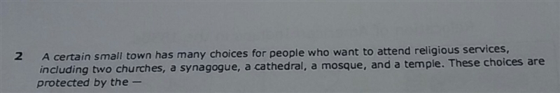 A certain small town has many choices for people who want to attend religious services-example-1