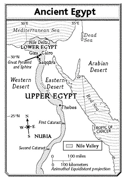 Which of the following is farthest north? a. Nubia c. Second Cataract b. Cairo d. Upper-example-1