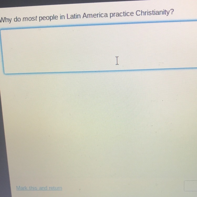 Why do most people in Latin America practice Christianity-example-1