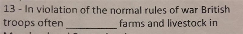 In violation of the normal rules of war British troops often-example-1