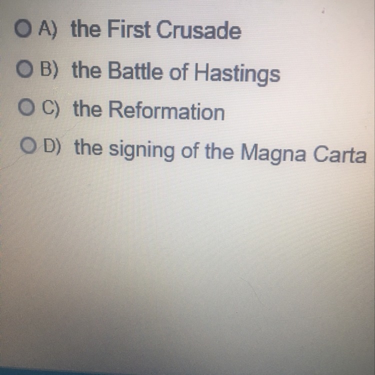 Which of the following major European events occurred during the renaissance?-example-1