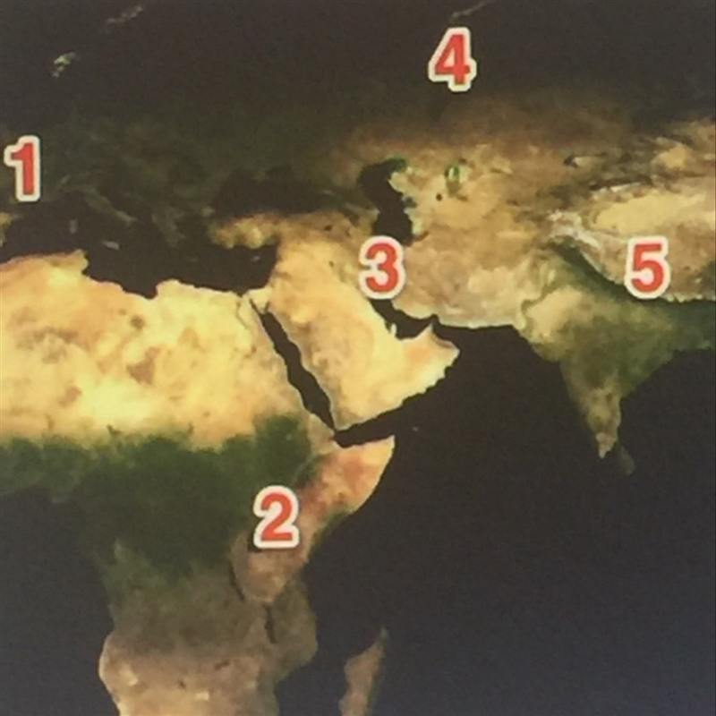 What number represents the location of the Himalayan mountain range?-example-1