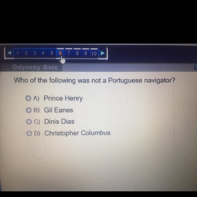 WHO of the following was NOT a Portuguese navigator-example-1