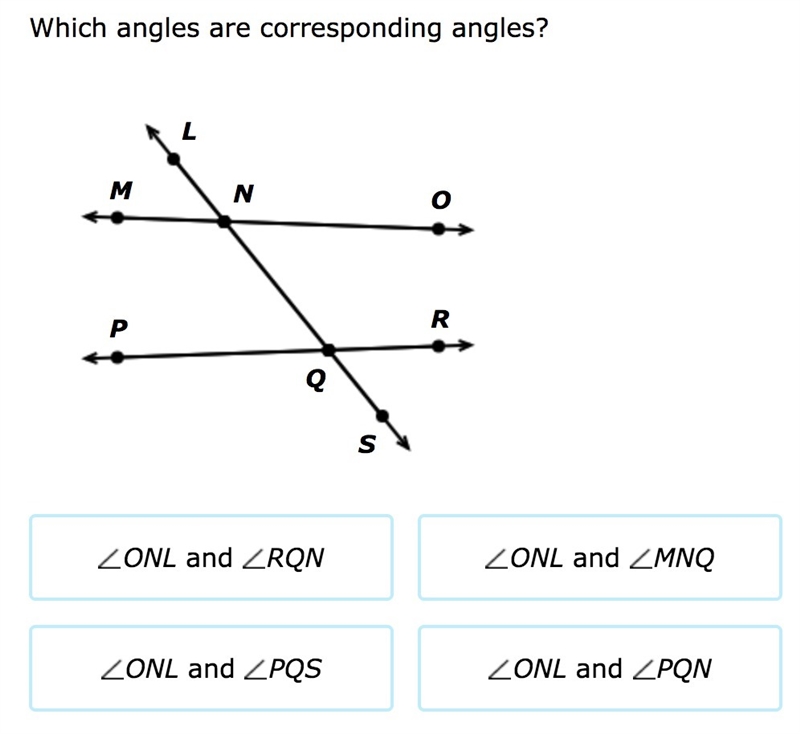 Which angles are corresponding angles?-example-1