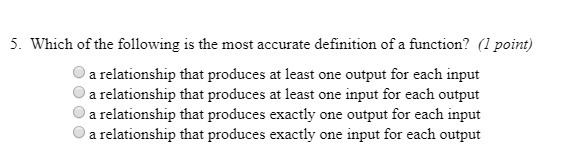 Which of the following is the most accurate definition of a function? Please help-example-1