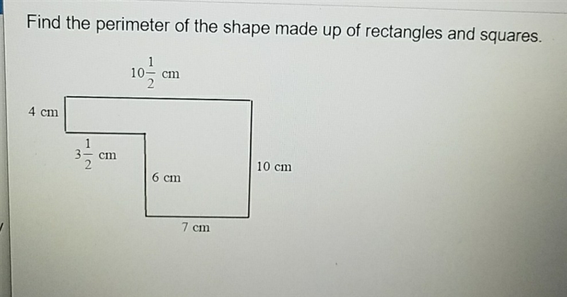 Find the perimeter of the shape made up of rectangles and squares-example-1