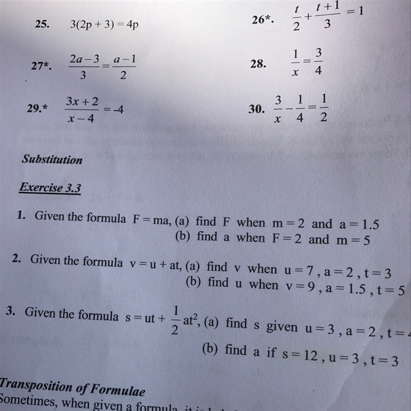 How to do linear equations 27, 28,28,30-example-1